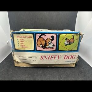 VINTAGE 60's Nosey Sniffy Puppy Dog Battery-Operated Toy (Untested) Pls See Pic